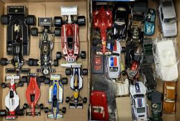 DIECAST SCALE MODEL FORMUAL ONE RACING CARS (7) by Burago, Corgi, Polistil, various scales, unboxed,