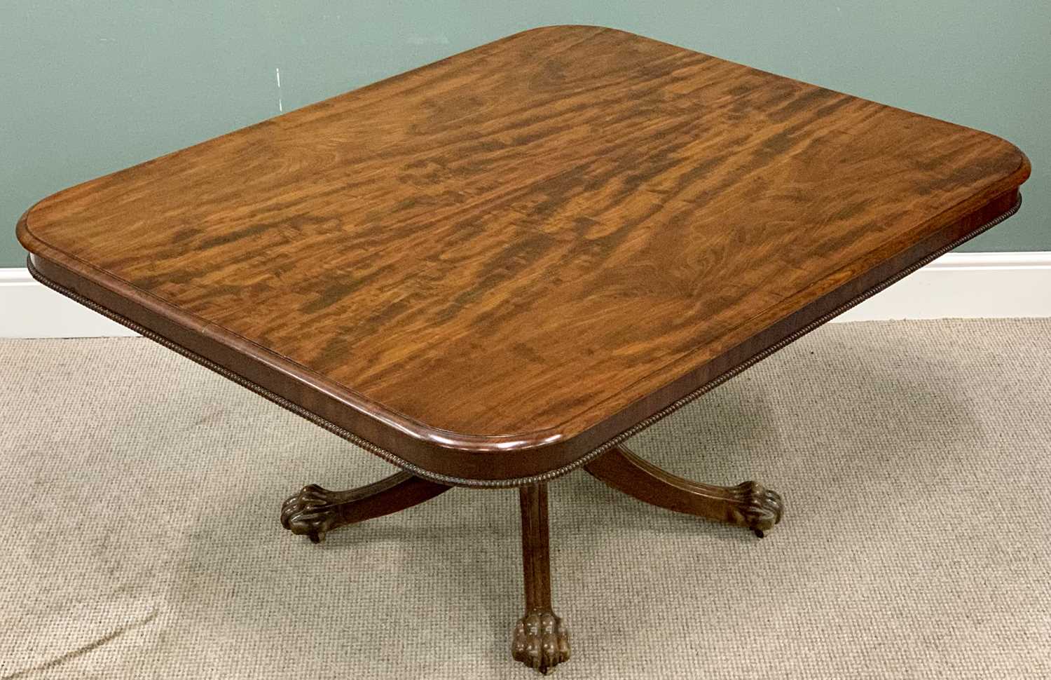 LATE REGENCY PERIOD (as per purchase receipt dated 1994 - £4,000) MAHOGANY BREAKFAST TABLE - on a - Image 2 of 3