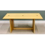 MODERN PINE FLIP TOP TABLE - 72cms H, 160cms W, 40/80cms D