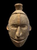 OGONI MASK, with articulated jaw, 32cm h