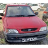 FORD ESCORT AZURA CAR - three door hatchback, registration number M962 ACC, first registered 27.10.