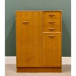 MID CENTURY TEAK G-PLAN "GOLD LABEL" COMBINATION WARDROBE - having a single large door with interior