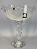 WATERFORD 'CLASSIC' COLLECTION CUT GLASS 'SEAHORSE' CENTREPICE BOWL - 31cms H