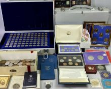 BRITISH COINS, COMMEMORATIVE CROWNS, PRESENTATION PACKS & DISPLAYS - a large mixed quantity, the