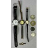 LADY'S & GENT'S WRISTWATCHES & COIN COLLECTABLES GROUP to include an Avia 9ct gold lady's wristwatch