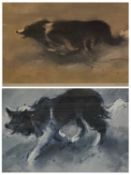 WILLIAM SELWYN limited edition print (125/500) - a sheep dog, signed in pencil, 40 x 56cms and