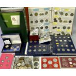 COMMONWEALTH, CONTINENTAL & OVERSEAS COIN COLLECTION to include two sleeved albums, full and part