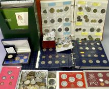 COMMONWEALTH, CONTINENTAL & OVERSEAS COIN COLLECTION to include two sleeved albums, full and part