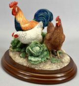 BORDER FINE ARTS FIGURE - 'Lunch at the Savoy', B0441, on wooden stand, 13cms H, boxed. Also, BORDER