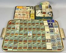 CIGARETTE & TEA CARD COLLECTION - contained in 70 vintage cigarette packs and loose, brands