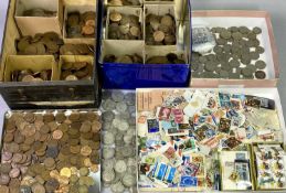 GEORGE III & LATER BRITISH COIN COLLECTION including a very large quantity of old pennies and half