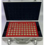 SILVER, HALF SILVER & CUPRONICKEL BRITISH COIN COLLECTION - as displayed on five trays in a silvered