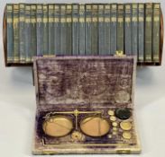 BOOKS - New Century Library published 1902, 24 volumes Classics contained in a mahogany bookstand,