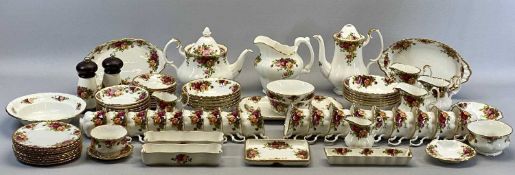 ROYAL ALBERT OLD COUNTRY ROSES TEA SERVICE, COFFEE SERVICE and other items of tableware, approx 78