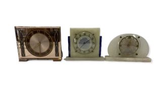 ART DECO STYLE MANTEL CLOCKS (3)