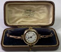 CHESTER 1922 9CT YELLOW & ROSE GOLD LADY'S EXPANDING BRACELET WRISTWATCH - the dial marked '