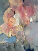 DAVID LEWIS (1981) gouache and pastel - title verso 'Vase of Flowers', 41 x 30cms