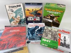 ADULT SIMULATED/STRATEGY WAR GAMES, published by SPI and GDW, comprising Army Groups South, Seelowe,