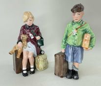 TWO ROYAL DOULTON CLASSICS LIMITED EDITION WWII FIGURES, x1 entitled 'The Girl Evacuee',