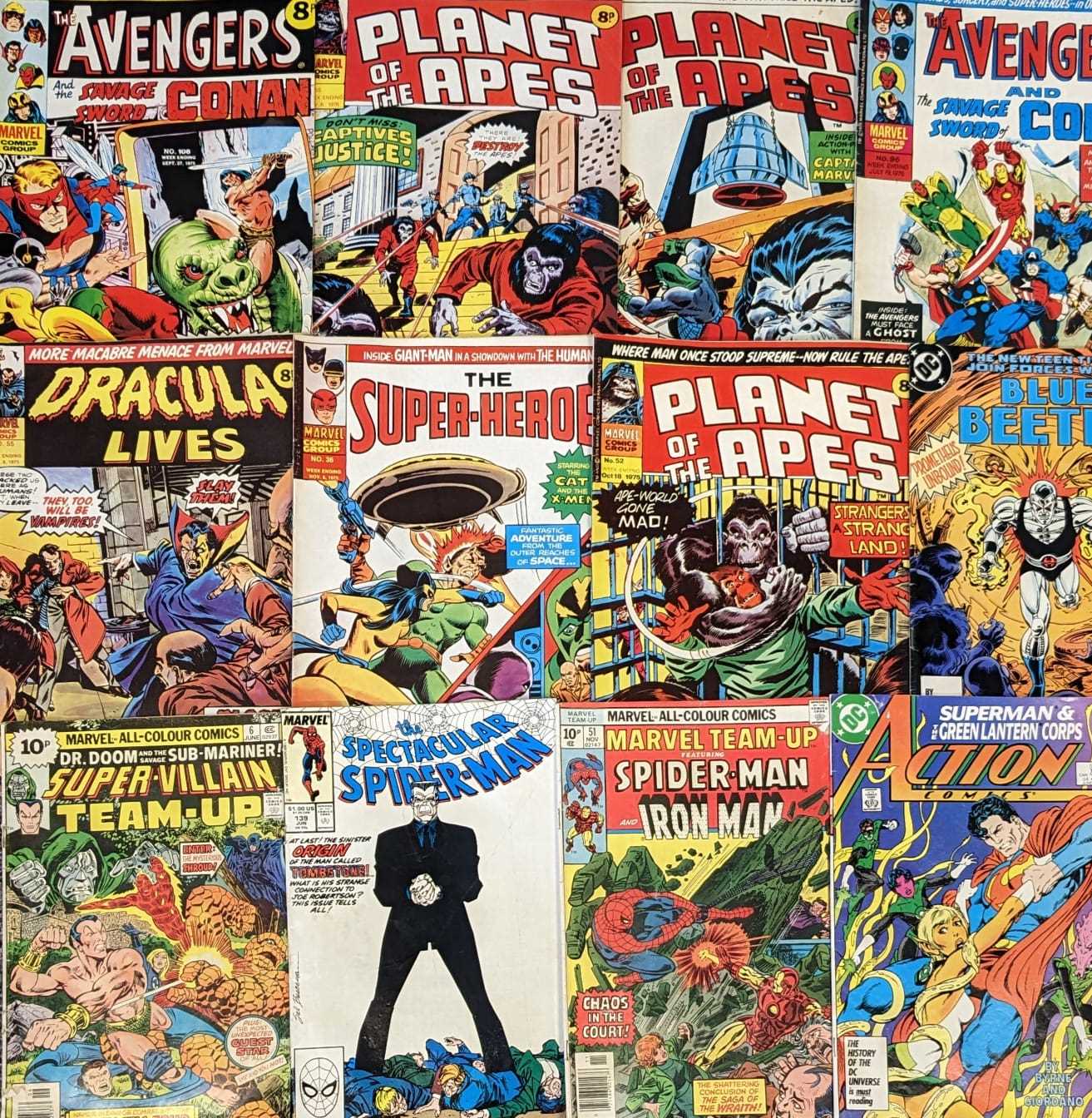 ASSORTED VINTAGE COMIC BOOKS comprising DC, Marvel and QC comics, titles to include Judge Dredd,