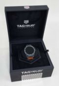 TAG HEUER CONNECTED SMARTWATCH, model SBF8A8013, the round digital dial, matte black titanium, case,