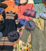VARIOUS LADY'S ACCESSORIES & CLOTHING including hats, scarves, dresses, ETC, Makes include Mondi,