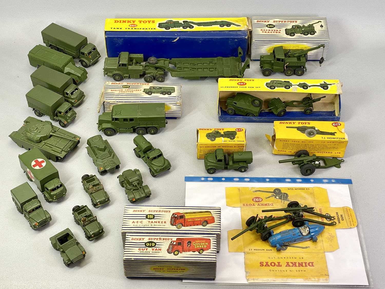 DINKY/MECCANO LTD MILITARY DIECAST VEHICLE COLLECTION and some additional items - 20 military