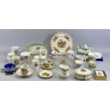 MIXED CHINA - to include commemorative mugs, a Masons 'Fruit Basket' circular plate, 26.5cms