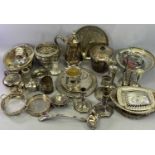 OFFERED WITH LOT 69 - MIXED QUANTITY OF PLATED WARE - to include a Kings pattern punch ladle,