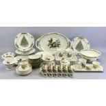 PORTMEIRION 'THE HOLLY & THE IVY' TABLEWARE - designed by Anwyl Cooper-Willis, including an oval