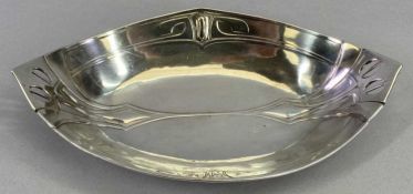 WMF silver plated dish of oval form, pierced and with stylised embossed decoration, 32.5 x 19cms