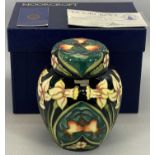 MOORCROFT NUMBERED EDITION 965 'CAROUSEL' GINGER JAR & COVER designed by Rachel Bishop, 16cms H,