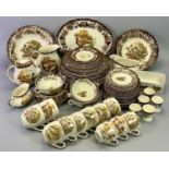 ROYAL WORCESTER 'PALISSY' GAME SERIES DINNER & TEA SERVICE - approx 65 pieces