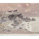 KYFFIN WILLIAMS ARCA (British 1918 - 2006) limited edition colour print (361/750) - Cattle Porth