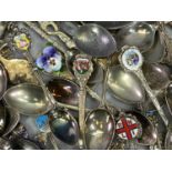 COLLECTOR'S SPOONS - to include approximately 6ozs of hallmarked and continental silver examples