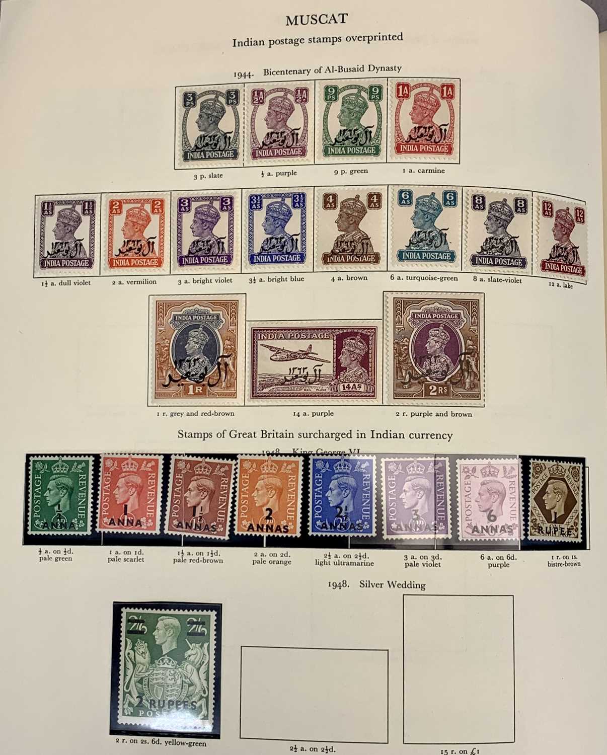 STAMPS - George VI Crown Album containing a well filled collection of mint stamps, many top values - Image 8 of 11