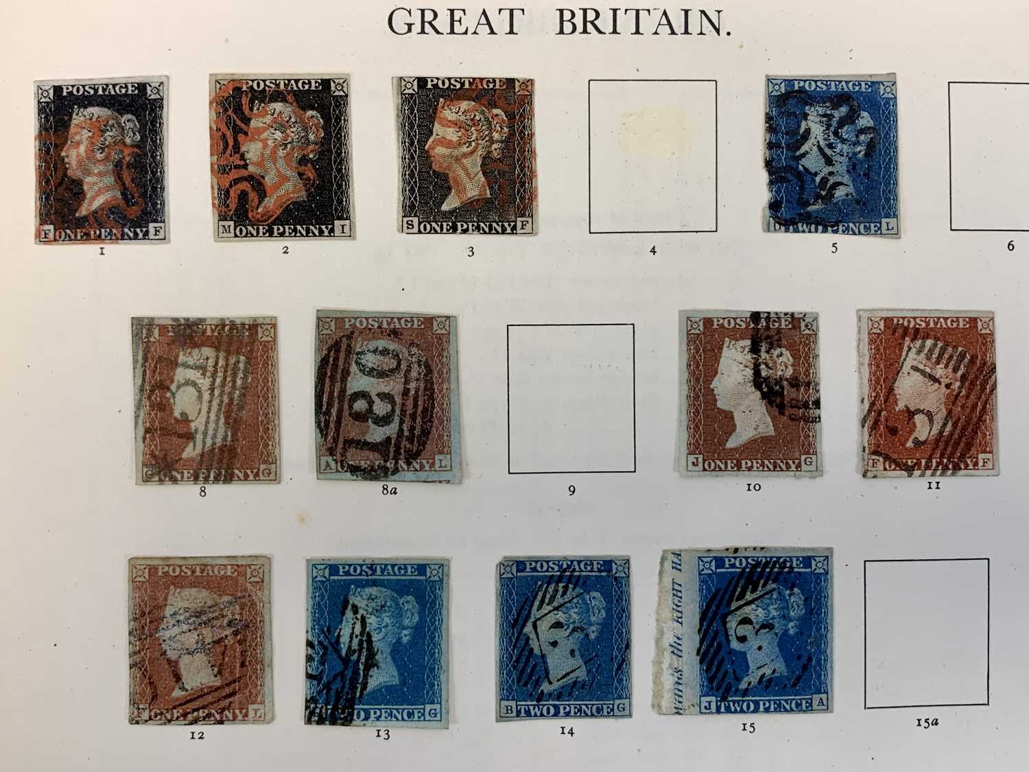 STAMPS - Well filled 'Windsor' album (very high catalogue value) to include 2 x four margin 1d - Image 2 of 12