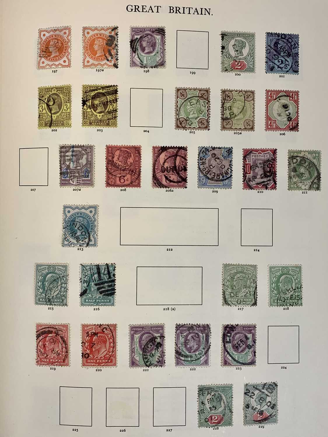 STAMPS - Well filled 'Windsor' album (very high catalogue value) to include 2 x four margin 1d - Image 7 of 12
