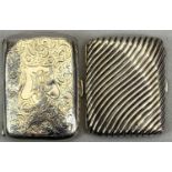 HALLMARKED SILVER CIGARETTE CASE - Chester 1900, Maker William Neale & Sons, the cover engraved with