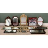 MIRRORS (12) - very large vintage and other assortment to include gilt framed, oak framed, pub "Navy