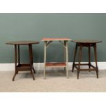 FURNITURE ASSORTMENT (3) - occasional tables; two hexagonal 56cms H, 57cms W, 57cms D (the