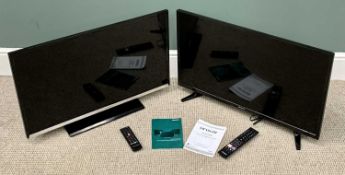 FLATSCREEN TVs (2) - Mitchel & Brown, model no. JB32FH1811D and Hisense, model no. LHD32D50TUK E/T