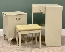 OFFERED WITH LOT 31 - BEDROOM FURNITURE (3) - painted items to include corner dressing table,