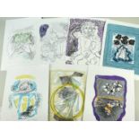 ‡ CERI RICHARDS OBE collection of seven limited edition coloured lithographs - titled 'Elergy for