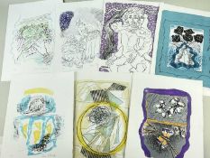 ‡ CERI RICHARDS OBE collection of seven limited edition coloured lithographs - titled 'Elergy for