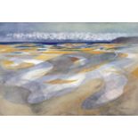 ‡ JOHN ELWYN limited edition (188/300) lithograph - Laugharne Estuary from Dylan Thomas'