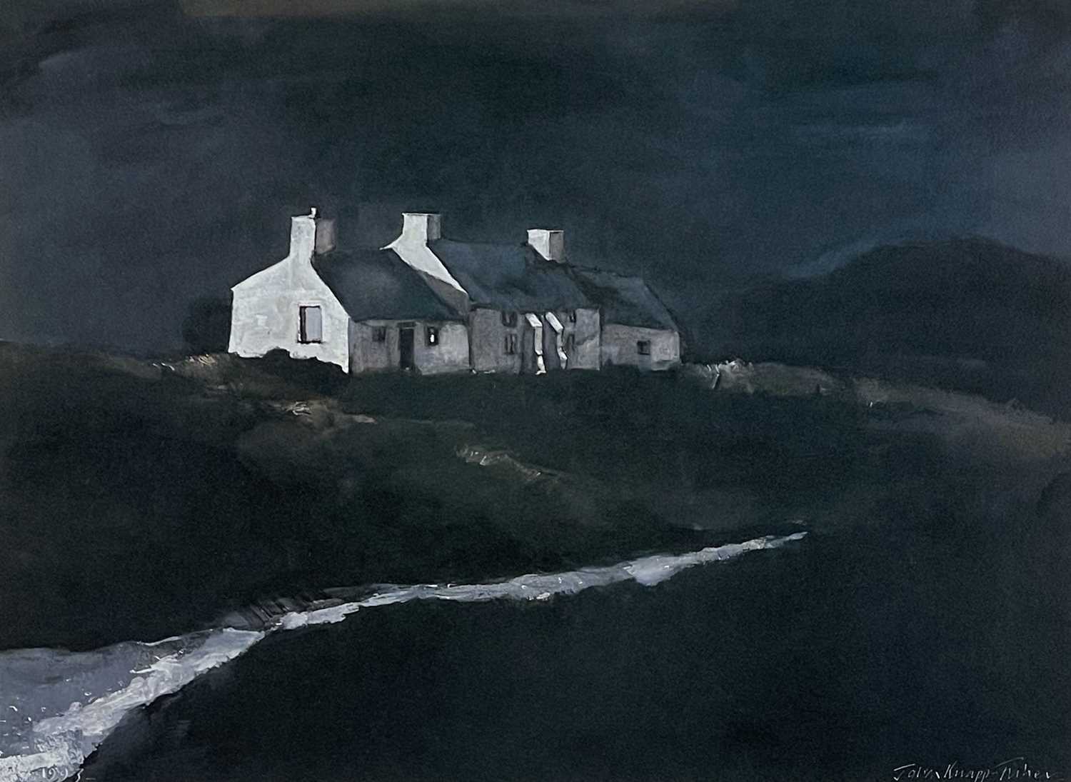 ‡ JOHN KNAPP-FISHER limited edition (81/500) print - 'Cottage Porthclais', signed in