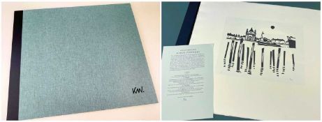 ‡ SIR KYFFIN WILLIAMS RA & GWASG GREGYNOG portfolio of six limited edition (6/100) linocuts -