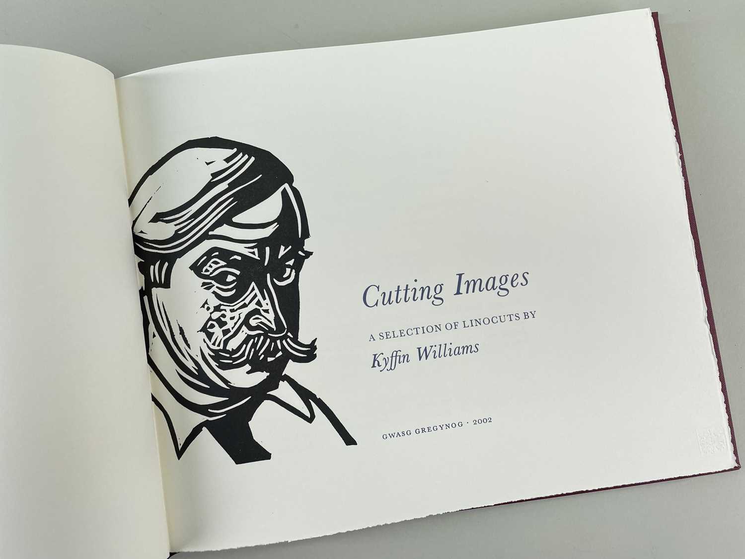 ‡ SIR KYFFIN WILLIAMS RA limited edition (216/275) volume of 'Cutting Images' - printed on T H - Image 2 of 10