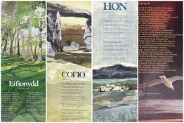 WELSH ARTS COUNCIL ORIGINAL POSTERS, Gomer Press, 1970s including ‘The Seagull’ (‘Yr Wylan’) by